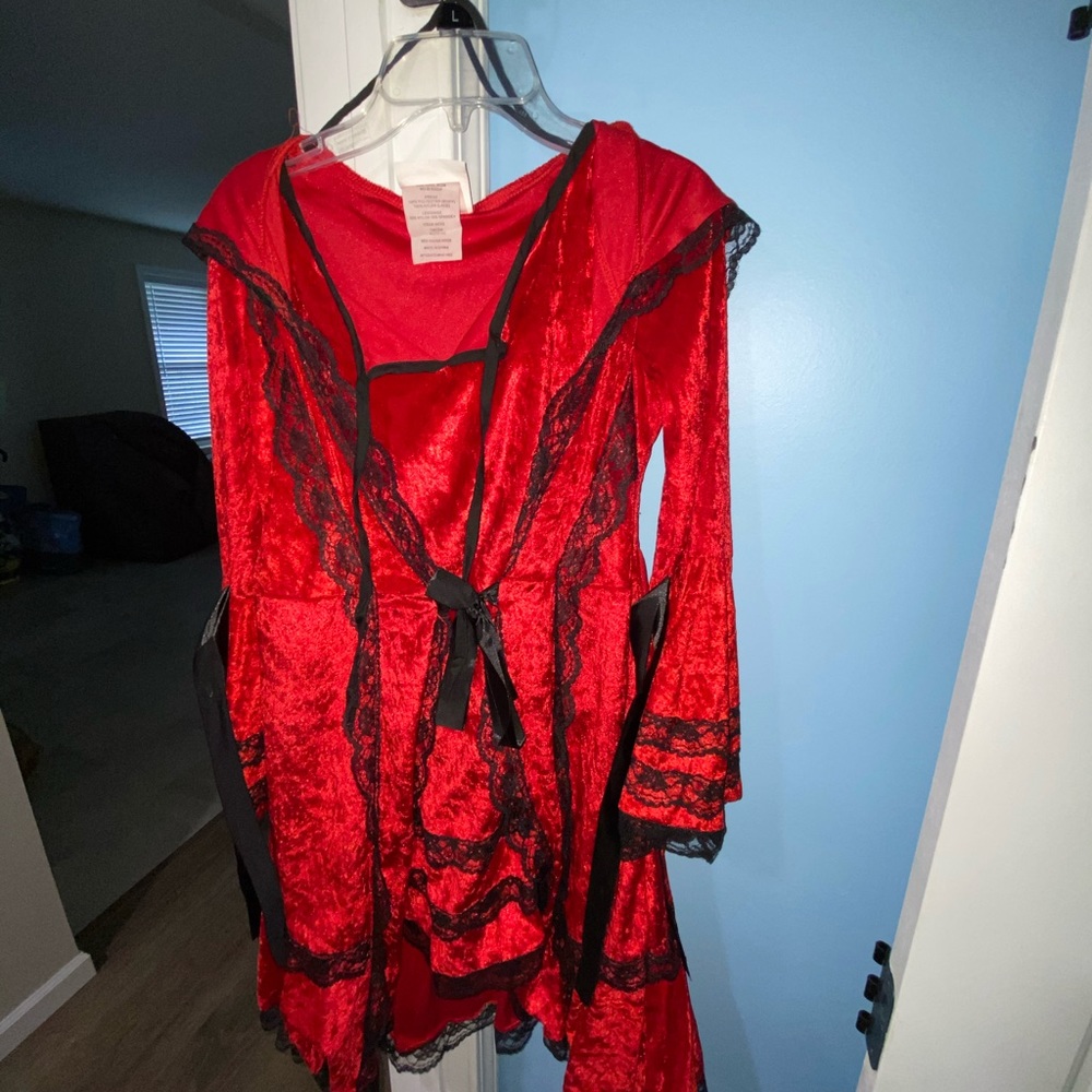 Gothic Little Red Riding Hood Dress - Picture 3 of 4